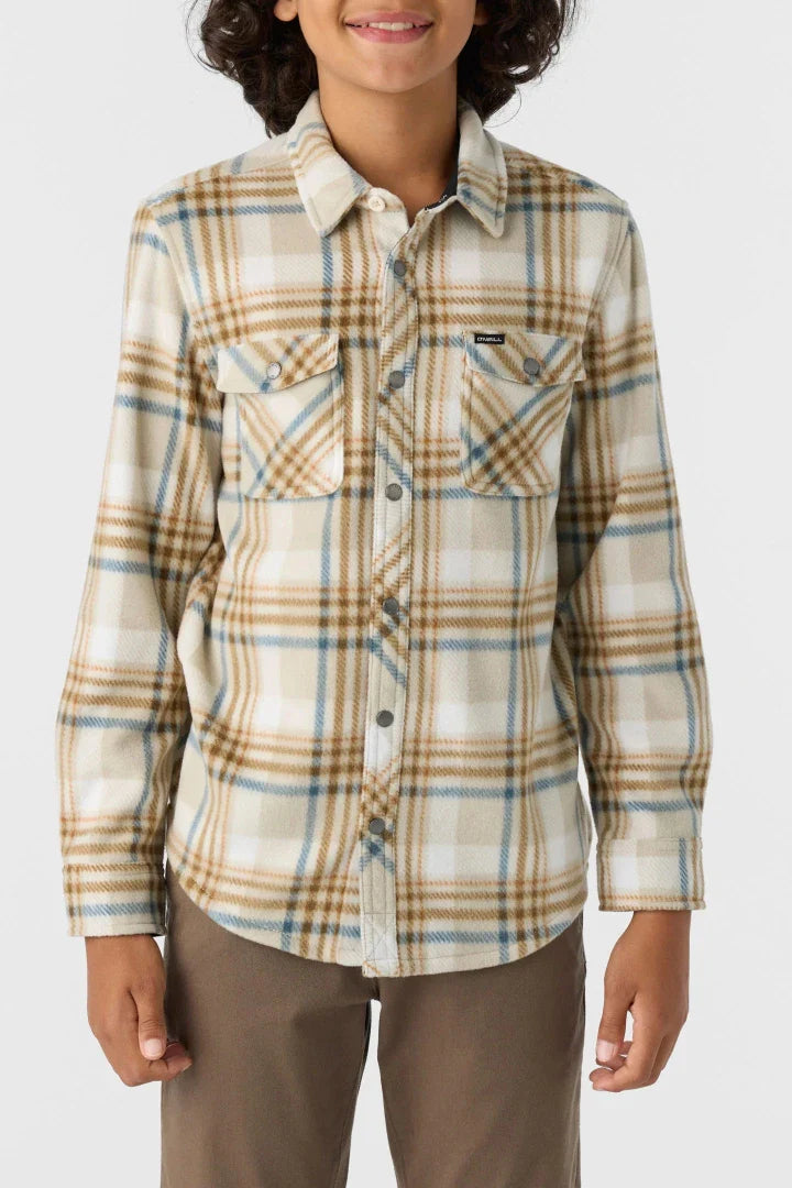 Glacier Plaid SuperFleece boys