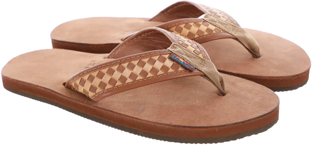 Rainbow Flip Flops - The Bentley - Mocha